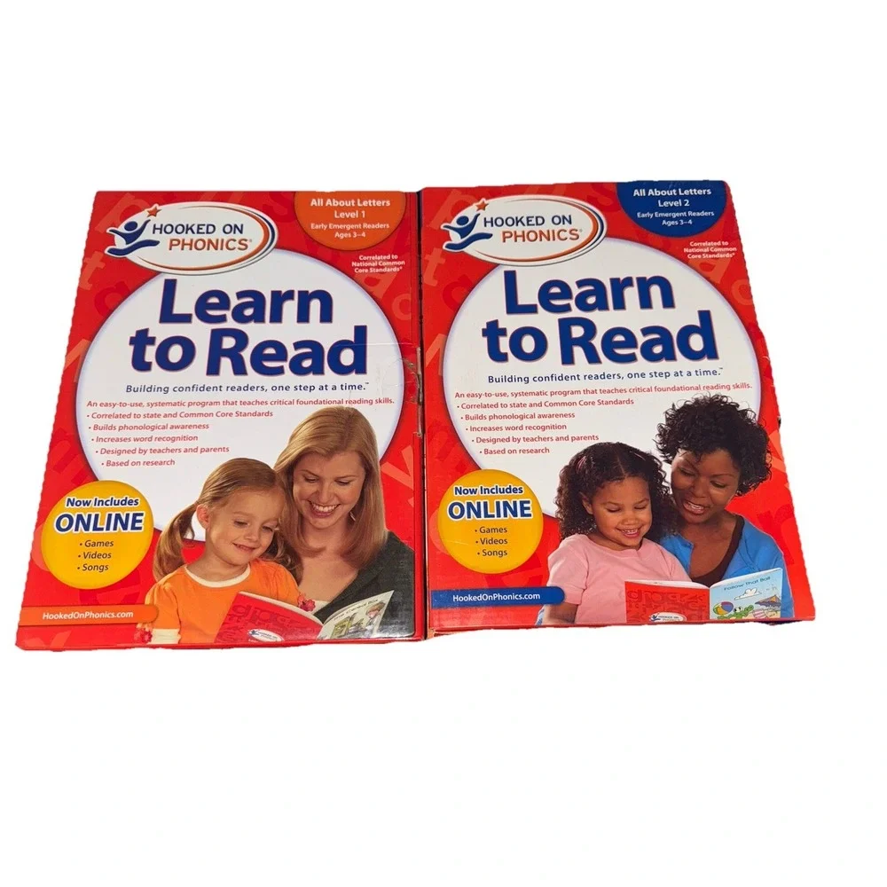 Hooked On Phonics‎ Learn to Read Level 1 &2 set Ages 3-4